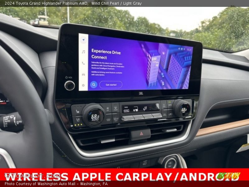 Wind Chill Pearl / Light Gray 2024 Toyota Grand Highlander Platinum AWD