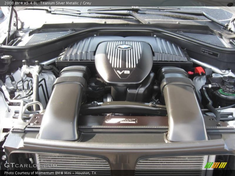 Titanium Silver Metallic / Grey 2008 BMW X5 4.8i