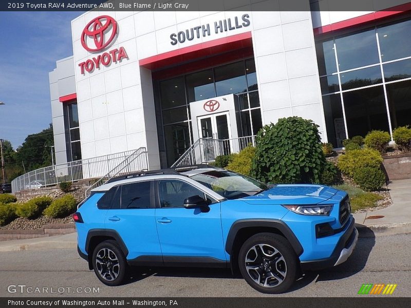 Blue Flame / Light Gray 2019 Toyota RAV4 Adventure AWD