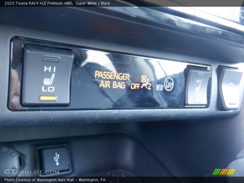 Super White / Black 2020 Toyota RAV4 XLE Premium AWD