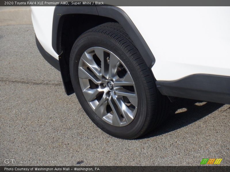 Super White / Black 2020 Toyota RAV4 XLE Premium AWD