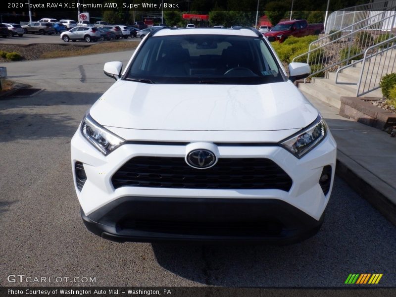 Super White / Black 2020 Toyota RAV4 XLE Premium AWD
