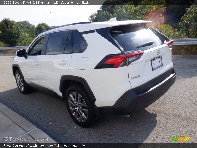 Super White / Black 2020 Toyota RAV4 XLE Premium AWD