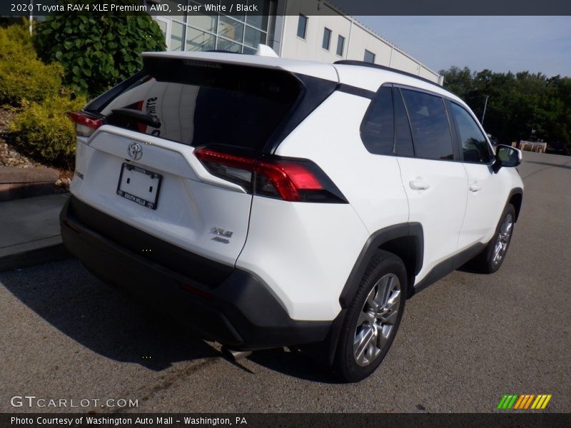 Super White / Black 2020 Toyota RAV4 XLE Premium AWD