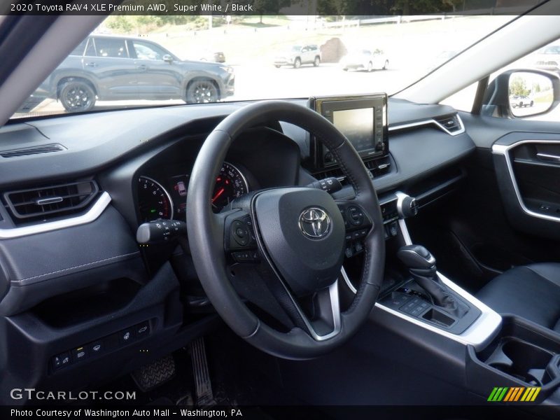 Super White / Black 2020 Toyota RAV4 XLE Premium AWD