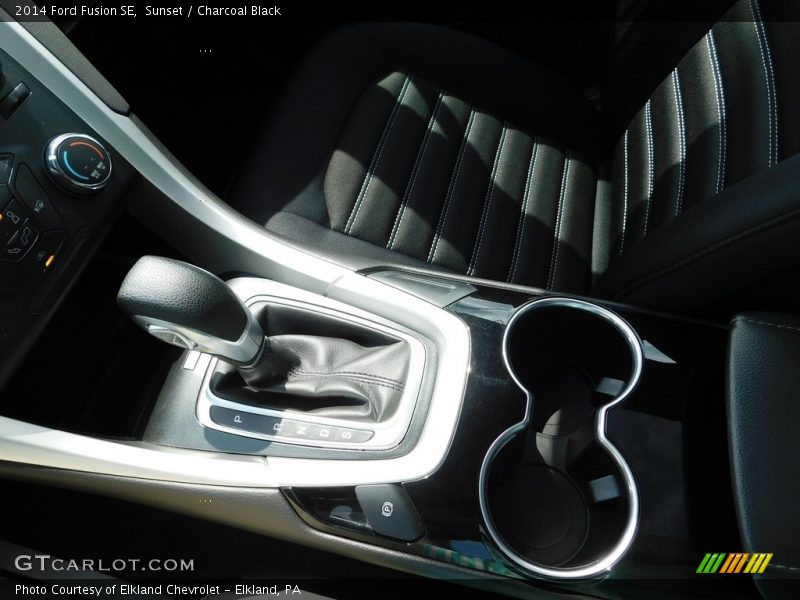 Sunset / Charcoal Black 2014 Ford Fusion SE