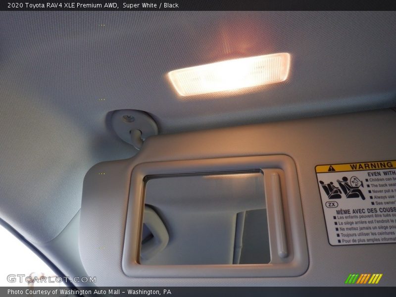 Super White / Black 2020 Toyota RAV4 XLE Premium AWD