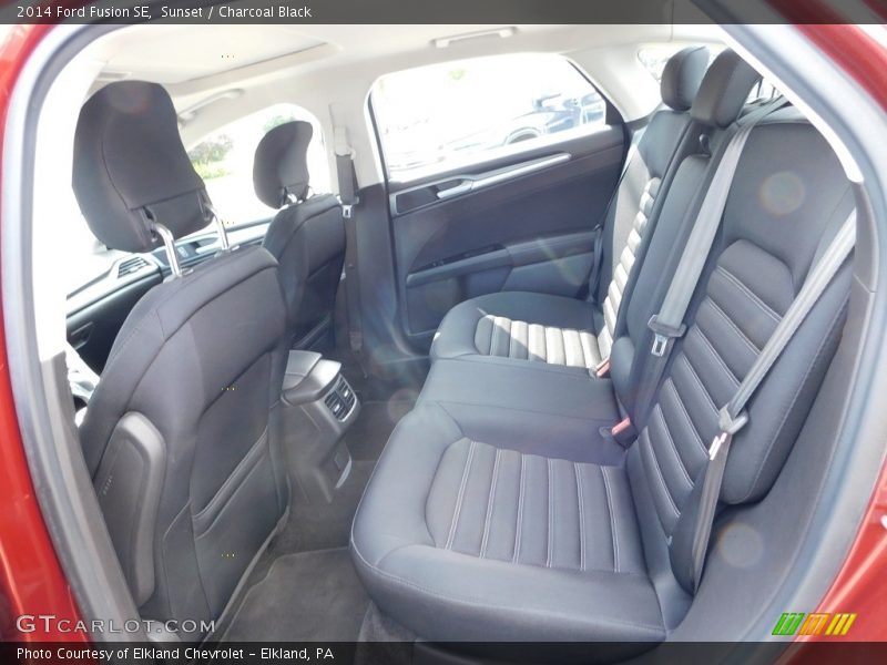 Sunset / Charcoal Black 2014 Ford Fusion SE