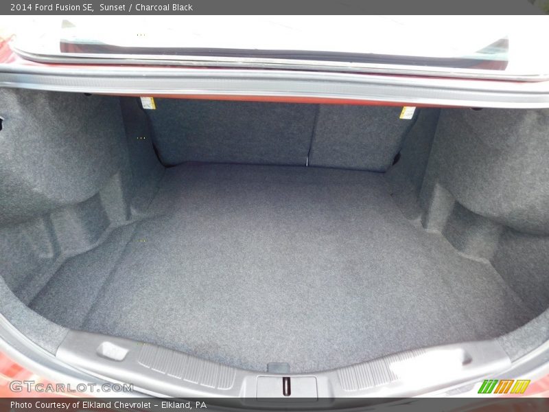 Sunset / Charcoal Black 2014 Ford Fusion SE