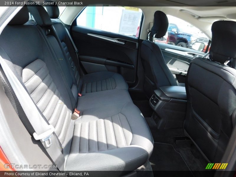 Sunset / Charcoal Black 2014 Ford Fusion SE