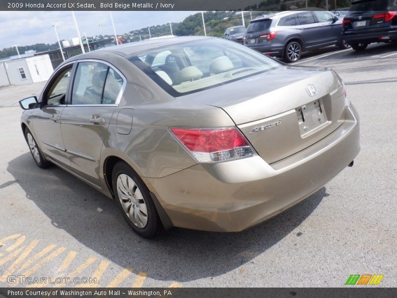 Bold Beige Metallic / Ivory 2009 Honda Accord LX Sedan