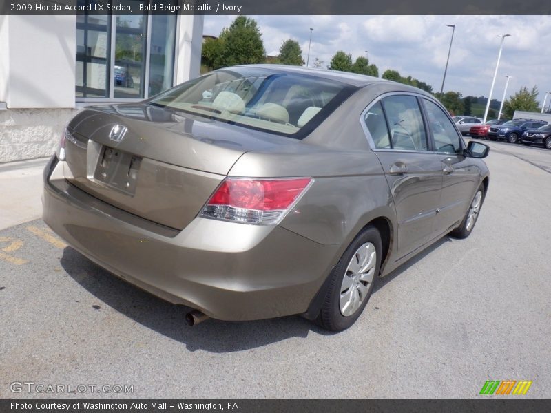 Bold Beige Metallic / Ivory 2009 Honda Accord LX Sedan