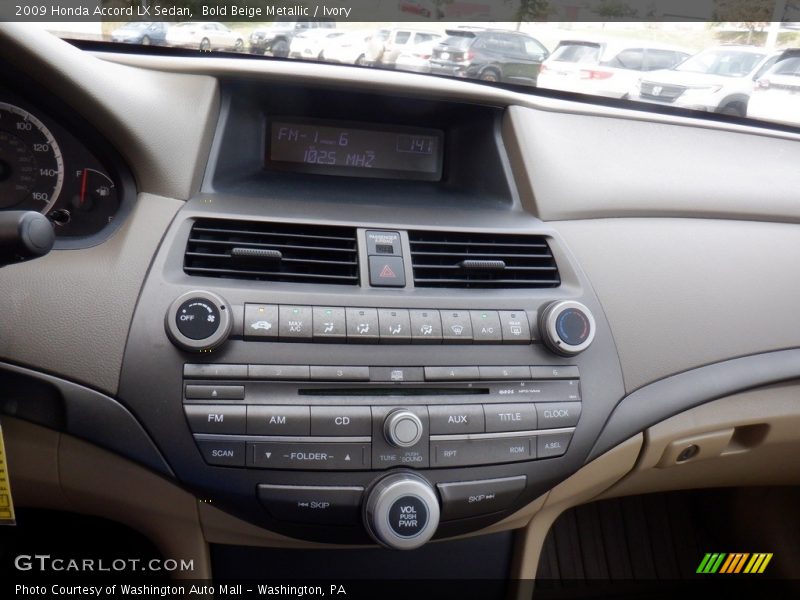 Bold Beige Metallic / Ivory 2009 Honda Accord LX Sedan