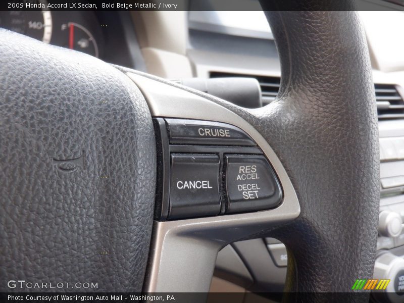 Bold Beige Metallic / Ivory 2009 Honda Accord LX Sedan