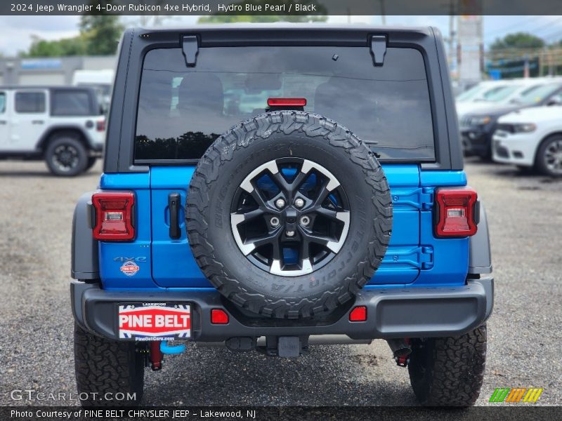 Hydro Blue Pearl / Black 2024 Jeep Wrangler 4-Door Rubicon 4xe Hybrid
