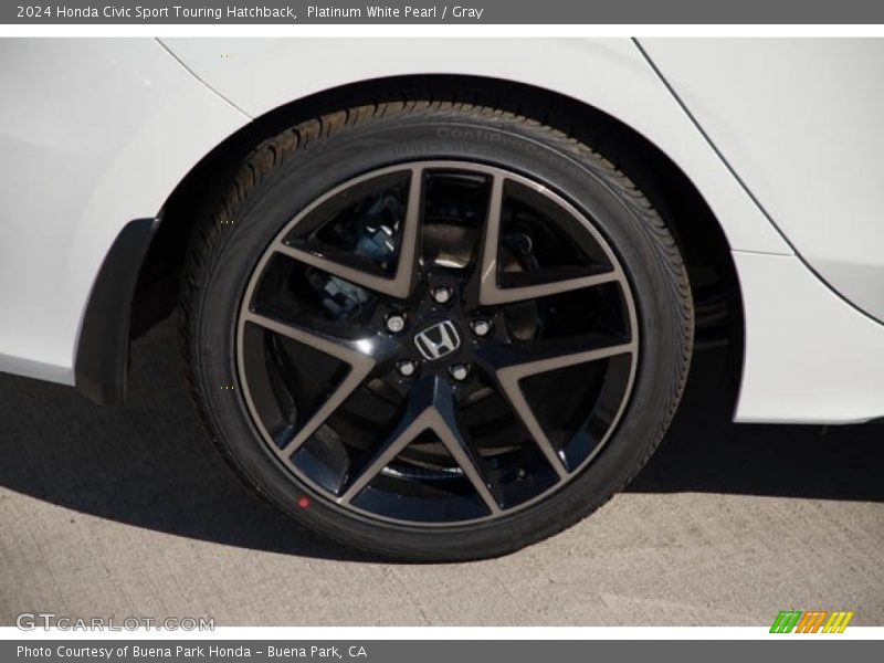 Platinum White Pearl / Gray 2024 Honda Civic Sport Touring Hatchback