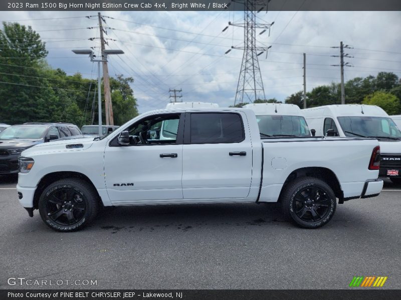 Bright White / Black 2023 Ram 1500 Big Horn Night Edition Crew Cab 4x4