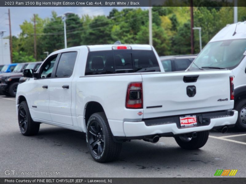 Bright White / Black 2023 Ram 1500 Big Horn Night Edition Crew Cab 4x4