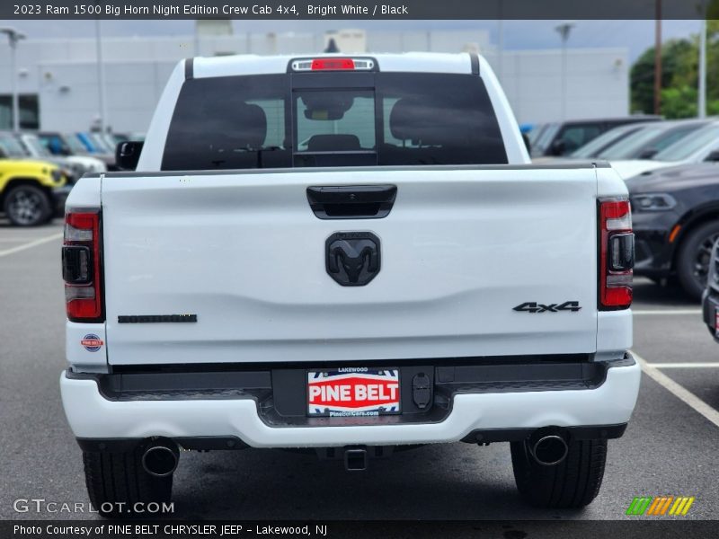 Bright White / Black 2023 Ram 1500 Big Horn Night Edition Crew Cab 4x4