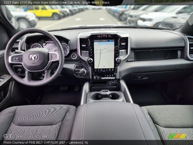 Dashboard of 2023 1500 Big Horn Night Edition Crew Cab 4x4