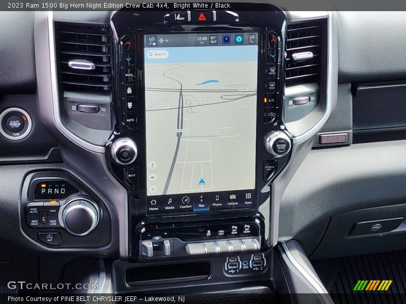 Navigation of 2023 1500 Big Horn Night Edition Crew Cab 4x4