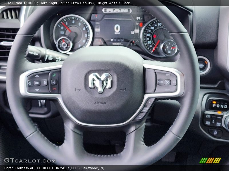  2023 1500 Big Horn Night Edition Crew Cab 4x4 Steering Wheel