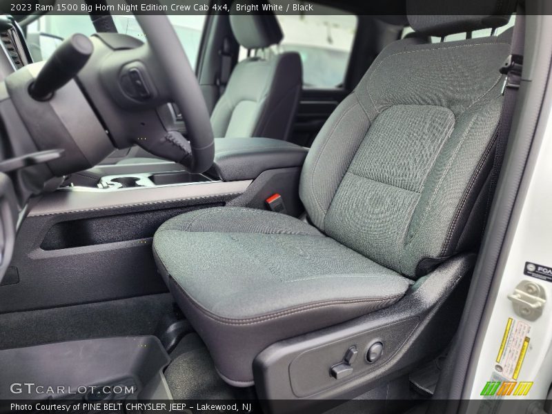 Front Seat of 2023 1500 Big Horn Night Edition Crew Cab 4x4