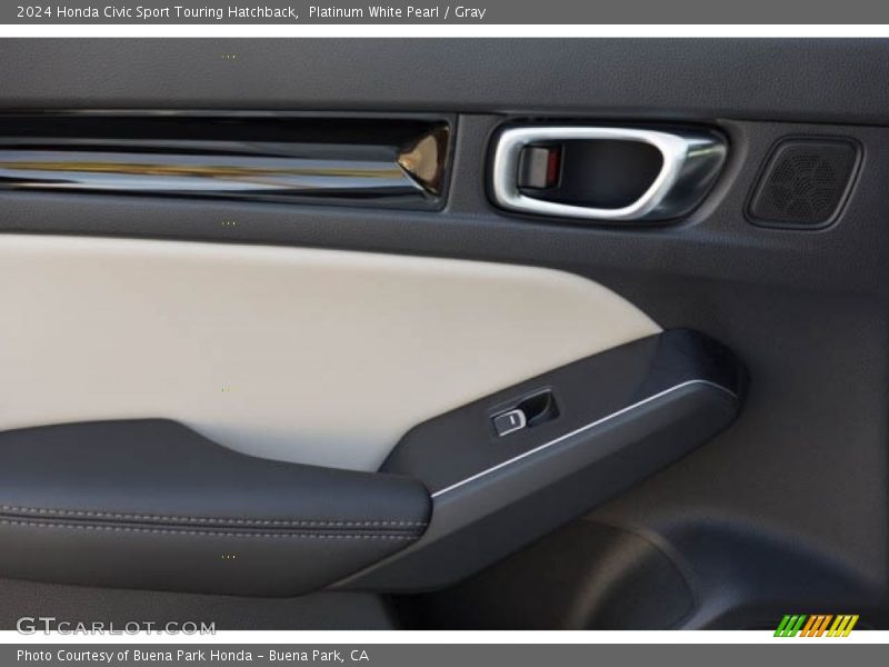 Platinum White Pearl / Gray 2024 Honda Civic Sport Touring Hatchback