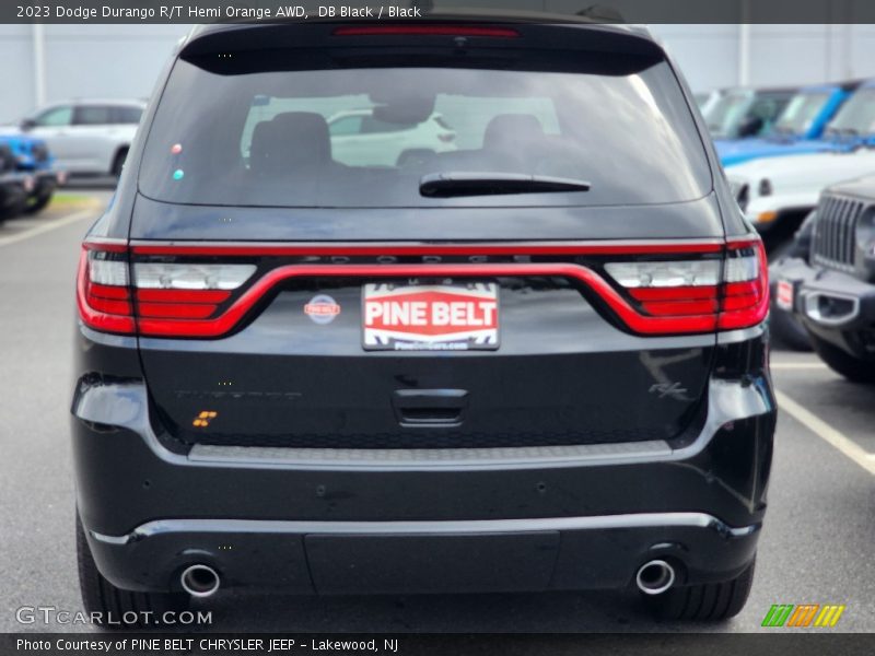 Exhaust of 2023 Durango R/T Hemi Orange AWD