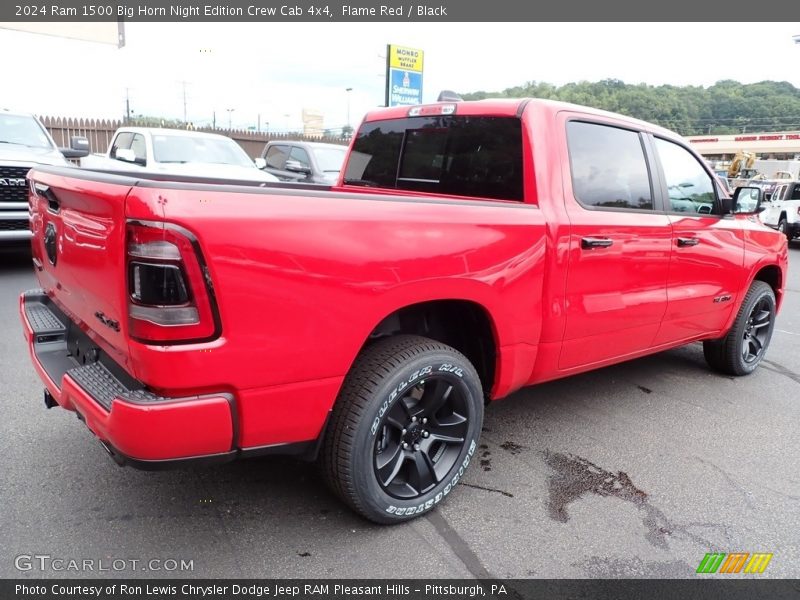 Flame Red / Black 2024 Ram 1500 Big Horn Night Edition Crew Cab 4x4