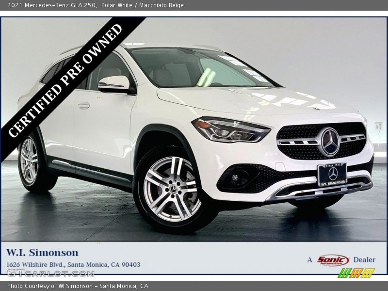 Polar White / Macchiato Beige 2021 Mercedes-Benz GLA 250