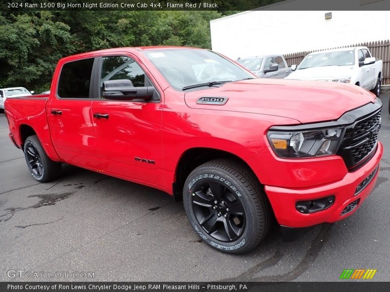 Front 3/4 View of 2024 1500 Big Horn Night Edition Crew Cab 4x4