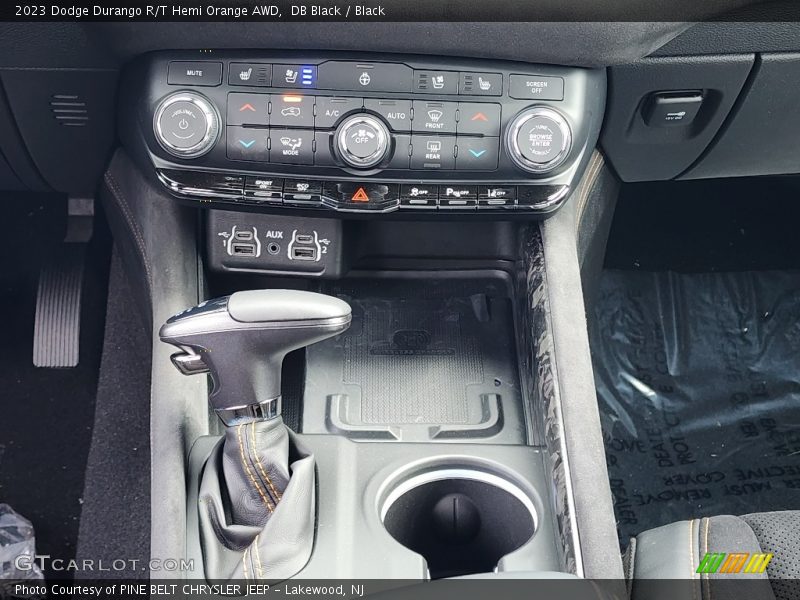  2023 Durango R/T Hemi Orange AWD 8 Speed Automatic Shifter