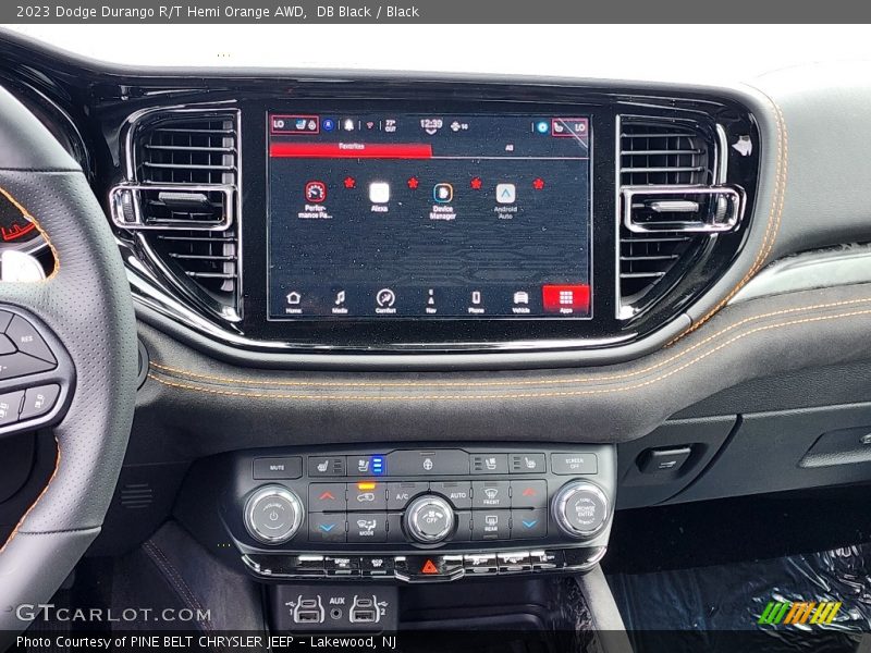 Controls of 2023 Durango R/T Hemi Orange AWD