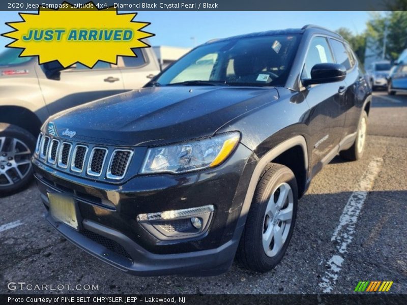 Diamond Black Crystal Pearl / Black 2020 Jeep Compass Latitude 4x4