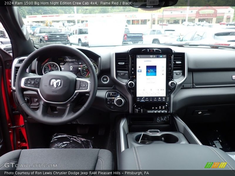 Flame Red / Black 2024 Ram 1500 Big Horn Night Edition Crew Cab 4x4