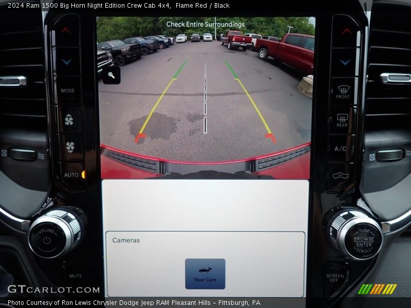 Flame Red / Black 2024 Ram 1500 Big Horn Night Edition Crew Cab 4x4