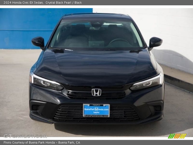 Crystal Black Pearl / Black 2024 Honda Civic EX Sedan