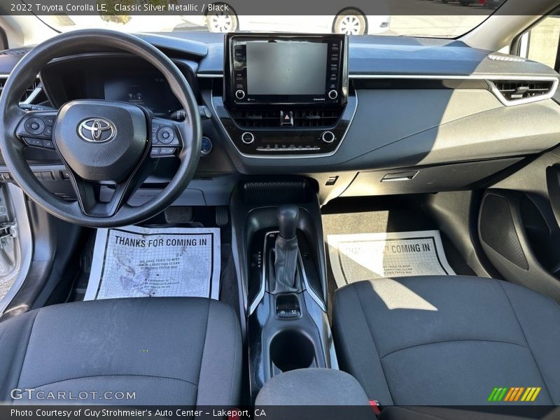 Dashboard of 2022 Corolla LE