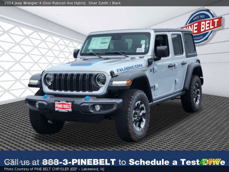 Silver Zynith / Black 2024 Jeep Wrangler 4-Door Rubicon 4xe Hybrid