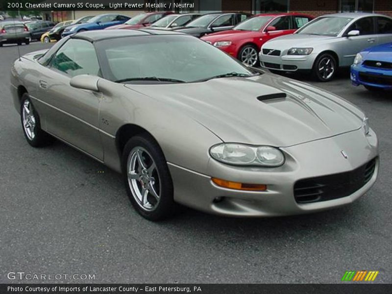 Light Pewter Metallic / Neutral 2001 Chevrolet Camaro SS Coupe