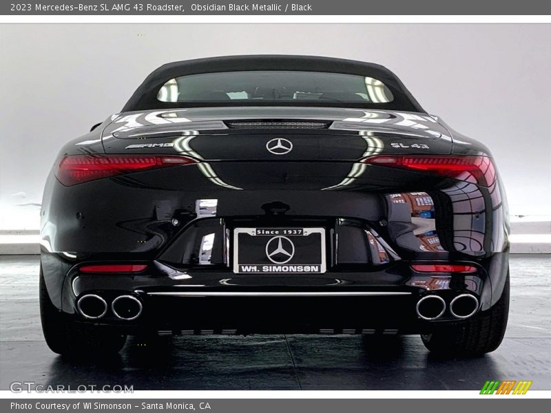 Obsidian Black Metallic / Black 2023 Mercedes-Benz SL AMG 43 Roadster