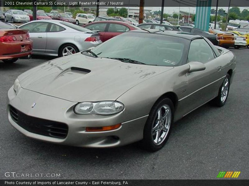 Light Pewter Metallic / Neutral 2001 Chevrolet Camaro SS Coupe