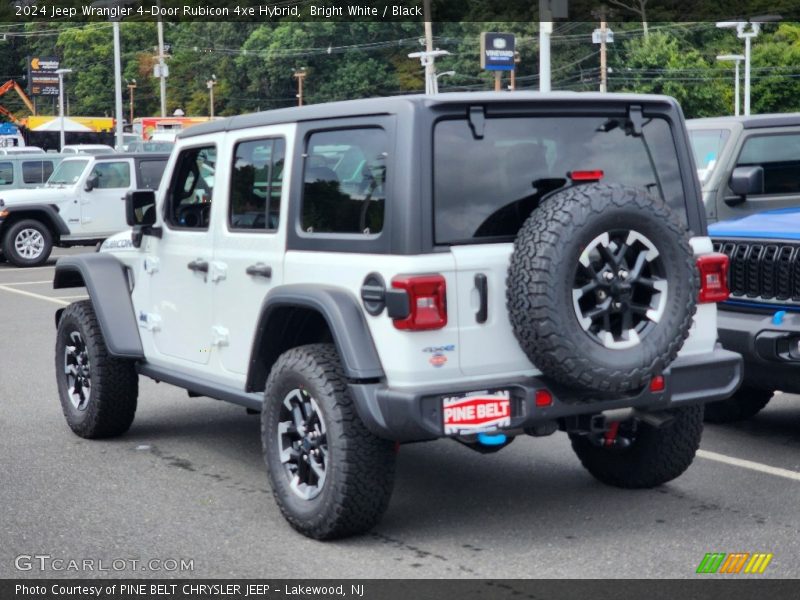 Bright White / Black 2024 Jeep Wrangler 4-Door Rubicon 4xe Hybrid