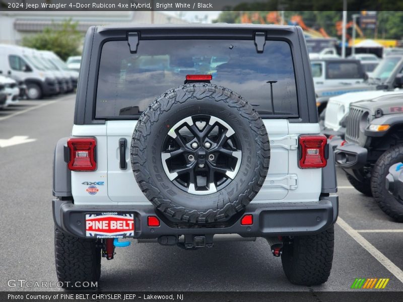 Bright White / Black 2024 Jeep Wrangler 4-Door Rubicon 4xe Hybrid