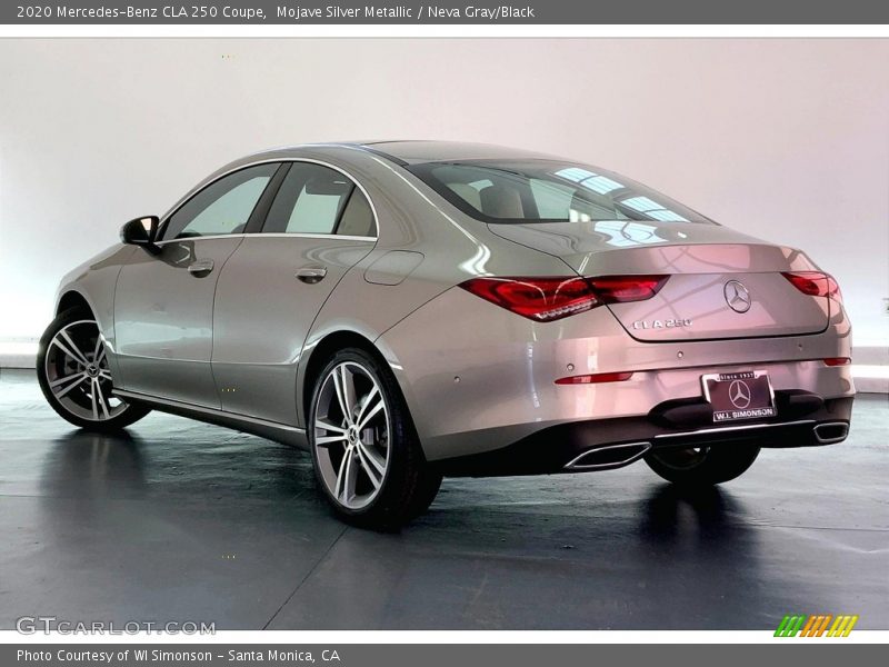 Mojave Silver Metallic / Neva Gray/Black 2020 Mercedes-Benz CLA 250 Coupe