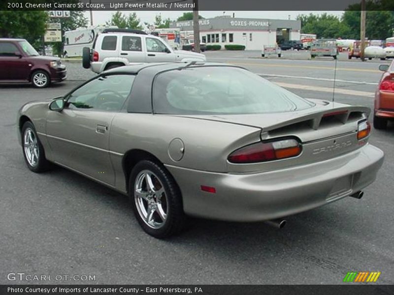 Light Pewter Metallic / Neutral 2001 Chevrolet Camaro SS Coupe