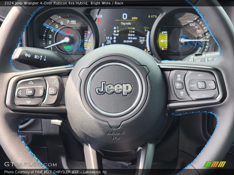Bright White / Black 2024 Jeep Wrangler 4-Door Rubicon 4xe Hybrid
