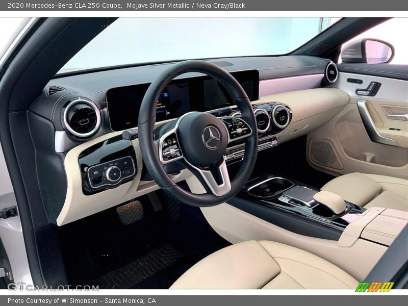 Mojave Silver Metallic / Neva Gray/Black 2020 Mercedes-Benz CLA 250 Coupe
