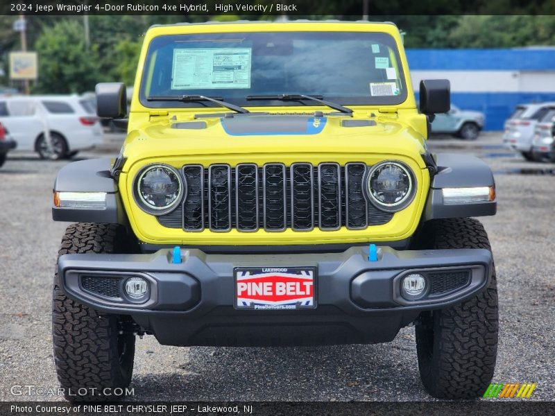 High Velocity / Black 2024 Jeep Wrangler 4-Door Rubicon 4xe Hybrid